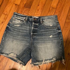 Pistola high-rise mom denim cut-off- 29